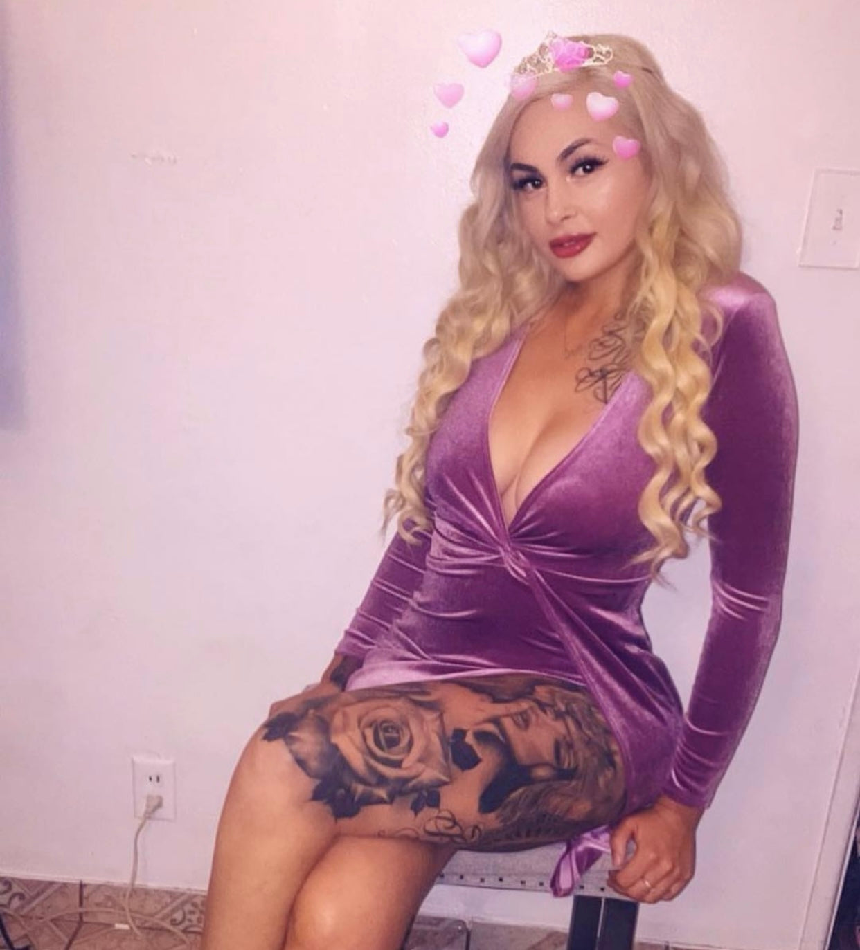 Purple Bday Dress (Medium)