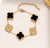 Black/Gold Clover Bracelet