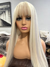 Blonde bang wig