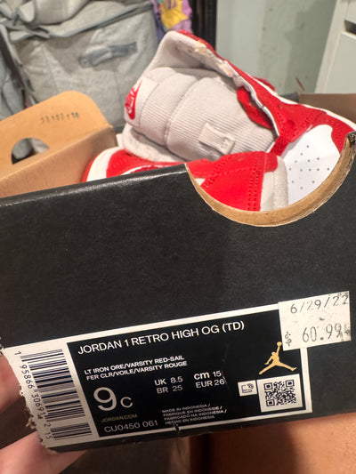 Jordan size 9c