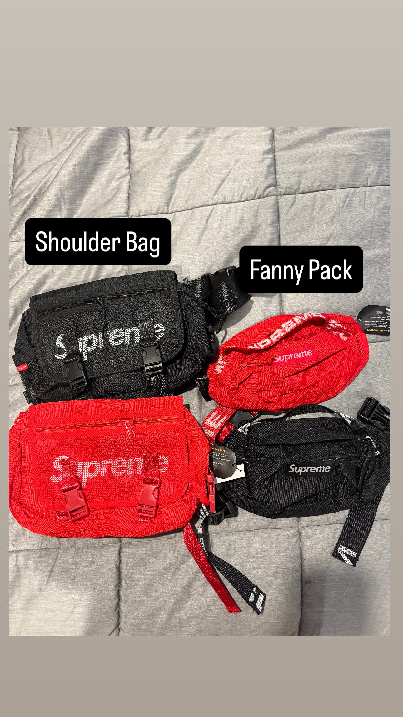 LARGE RED Shoulder bag